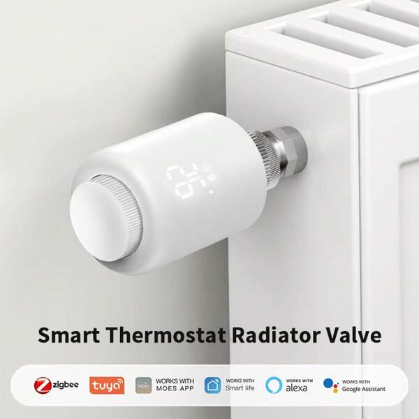 Tuya Zigbee Smart Thermostatventil Heizkörperregler Mobile APP Steuerung Smart Thermostat