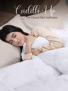 All-Season Down Alternative Comforter - Plush Duvet Insert With Box Stitching And Soft Fiberfill - trắng - Xem 2