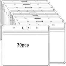 1/5/10/20/30 件装颈带（带身份证夹）、办公室挂绳、不锈钢旋转挂钩（用于姓名牌、徽章夹、钥匙扣、卡片、耗材） - ID card sleeve + lanyard - 查看 19
