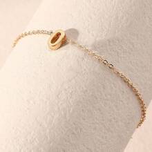 Cadena brazalete DIY de 26 letras para mujeres, accesorio de joyería, de acero inoxidable de alta calidad, a la moda y personalizado