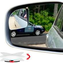 2pcs Car Rearview Mirror Car Blind Spot Mirror 360 Car Reversing Auxiliary Mirror Glass Borderless Fan-Shaped Small Round Mirror