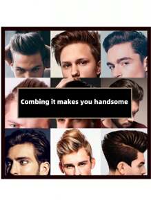Multifunktionskamm für Männer, Haarbürste für Männer, eine doppelt verwendbare Bürste zum Stylen der Haare und Formen des Bartes, mit Kamm- und Bürstendesign, Dual-Zweck-Kamm, für Styling, Augenbrauenpflege und Naturhaare, Haarpflegeprodukte und -accessoires für Barbershop, Schönheitsreise-Essentials, Bartpflegewerkzeug für Männer, Ölbürstentexturkamm, Haarschneidewerkzeug, kann Bärte und Haare pflegen