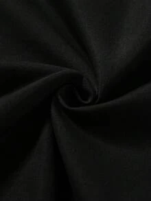 Quần jogger ống đứng kẻ sọc thường ngày cho nam, quần dài rộng rãi màu trơn đa năng, mùa xuân/thu, mùa thu - màu đen - Xem 6