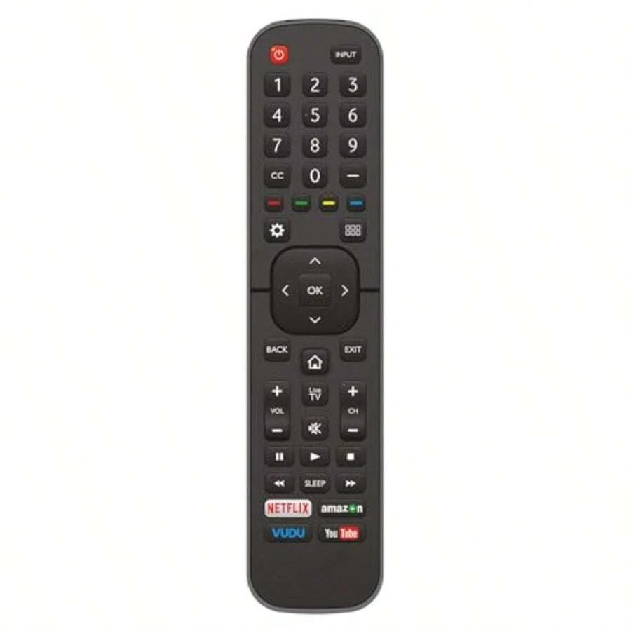 Universal For All HisenseTVRemote Compatible With All Hisense 4K LED HD UHD Smart TVs T For Fire Roku TV65hj - 黑色 - 查看 1