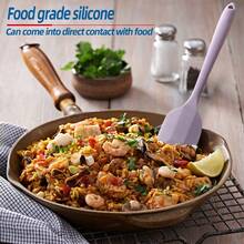 4 件硅胶刮刀，适用于奶油、果酱和黄油，易于清洁，适用于家庭、餐厅、甜品店、烘焙厨房工具套装