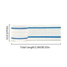 1pc 2.3mx14cm Self-Adhesive Flexible Foam Molded Decoration Foam Wall Edge Strip , Peel And Stick Baseboard Molded Decoration, 3D Decorative Wall Line Floor Wallpaper Borde