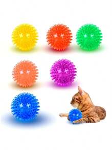 1 pièce Jouet à piauler pour chien (6 couleurs), Jouet à mâcher pour chien petit/moyen/grand, Jouet nettoyant pour les dents pour un mâchage agressif