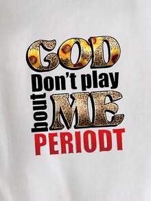 女士休闲短袖圆领 T 恤 - 白色 - 查看 5