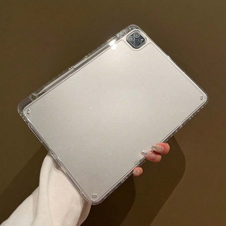 Transparent Soft Case Is Suitable For Ipad11 Tablet Protective Case Air6/5/7 All-Inclusive Pro11 Inch Light And Thin 12.9 Inch Simple Air13 Inch With Pen Slot Ipad10 Anti-Drop Mini7 - [透明單殼] - 查看 1