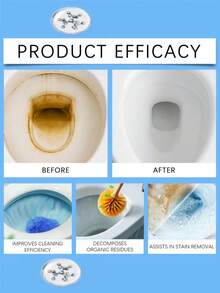 Active Toilet Cleaning Powder, Household Bathroom Toilet Cleaner, Eliminate Odor And Stain, Clean And Descale - Multicolor - View 4