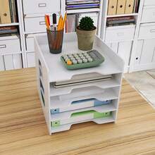 5 Tier File Organizer Shelf For White Filing Cabinet - 白色 - 查看 5