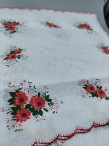 12 pièces Set de mouchoirs vintage inspirés pour femmes - légers, motifs floraux assortis avec design bord croissant, idée de cadeau parfaite