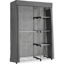 New-15  Deluxe Utility Clot - 5 Extra Strong She - Removable Cover - Grey 45.24 L x 19.29 W x 68 H - View 1
