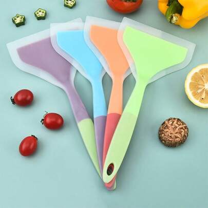 Spatola in silicone per pancake, padella antiaderente, giratrice per omelette e uova resistente al calore per stoviglie