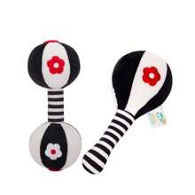 Black & White Infant Soft Rattle Toys, High Contrast Black And White Plush Mute Rattle Sarpint Shaker, Newborn Gift Suitable For 0-3-6 Month Baby