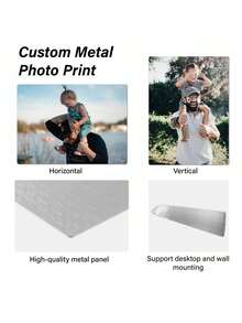 Customized Metal Photo Printing, Personalized Aluminum Printed Art Decor For Home, With Your Photo Or Customized Image As Gift