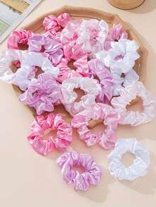 20 件套粉色公主风格发圈 - 可爱、优雅、时尚、甜美