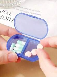4/2pcs Portable Mini Medicine Storage Box, Letter Pill Box, Cute Pink Weekly Travel Medicine Box Rack, Compartment Manager Dispenser, 7-Day Independent Travel Medicine Container Portable AM/PM Pill Rack,Easter, King's Day, Baptism, Confirmation Ceremony, Wedding, Father's Day, Mother's Day, Pride Month, Camping, Party Bag Fillers, Airplane Essentials, Travel Accessories, That Girl Must Have Items