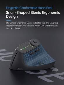 Monster Sound M2pro 无线人体工学鼠标 双模式静音 2.4GHz 光学右腕隧道鼠标 办公室台式电脑和笔记本电脑 - 彩色 - 查看 5