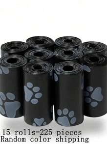 300/225/150/75 Pieces/Set Multi-Color Monochrome Pet Garbage Bag, Dog Hygiene Cleaning Tool, Waterproof Pet Garbage Bag | Thick, Durable, Odor Control For Food Hygiene And Pet Cleaning