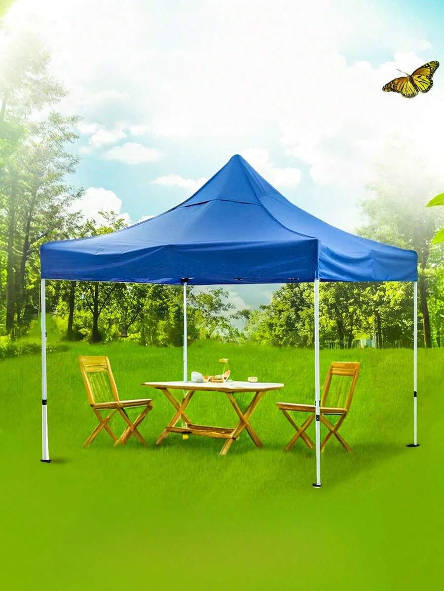 Carpas para jardín 3x3 m repuesto lona toldo impermeable accesorio exterior protección sombra jardín toldo resistente duradero diseño moderno montaje fácil hogar impermeable multiusos fiestas - Azul - Ver 1