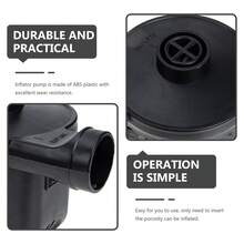 RAF 电动气泵快速充气放气床垫浮筏压缩机黑色ABS塑料便携式小尺寸 - 美規A型插(110-127V) - 查看 6