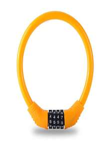 1 件重型自行车钢缆锁，合金环锁，适用于山地车、公路车 - 彩色 - 查看 5