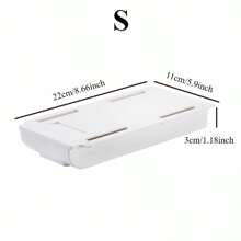 Romantic House Hidden Wall Hanging Drawer Type Drawer Box For Household Non-Perforating Cosmetic Brush Box For Office Stationery Storage Box,School Supplies,Back To School