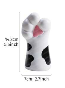 1 pièce Vase en résine avec patte de chat 7 cm x 14 cm, convient pour la décoration intérieure, le jardin extérieur, le balcon, le salon, la salle à manger, l'affichage, applicable pour la vitrine du centre commercial, la décoration de la table à manger, la maison, le rebord de fenêtre, le restaurant rapide, fournisseur de au détail