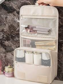 1pc Versatile Casual Large Capacity Hanging Makeup Bag