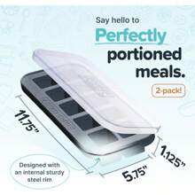 Local Delivery-2 Tbsp. Silicone Freezer Molds - Perfect For Storing Garlic, Herbs, Ginger, Pesto, Tomato Paste, Lemon Juice, Purees And More - Silicone Baby Food Freezer Tray - Aqua – 2-Pack