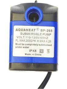 AQUANEAT Small Fountain Pump, 80 GPH Submersible Pump With 3.3 Ft Tubing, Aquarium Fish, Pet Fountain, Hydroponics, Pond Waterfall - 265 GPH - View 10