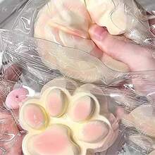 1/5pcs Cat Claw Squeeze Toy, Slow Rebound Grape/Orange Color, Stress Relief, Squeeze Toy, Cube Squeeze Toy, Taba Squeeze Slime, Stretchy Big Squeeze Cat Claw, Finger Spinner Toy, Birthday Party Gift - Multicolor - View 10