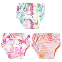 5pcs Reusable Baby Training Pants, Waterproof Washable Infant Cloth Diaper Covers, Breathable Potty Training Underwear - Multicolor - View 26