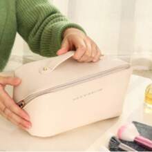 1 Stück Reise Make-up Tasche mit Kissen-Organizer Design - große Kapazität, Premium Qualität, tragbar für Reisen