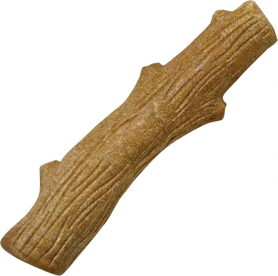 Juguete masticable duradero para perros Dogwood, grande - Palo masticable de larga duración hecho con madera real - Fabricado en EE. UU., L