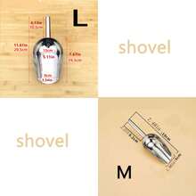 1 pieza Cuchara de metal para hielo, cuchara de hielo de cocina, adecuada para máquina de hielo, bar, fiesta, boda, comida para mascotas, color plateado de acero inoxidable, empaque aleatorio - Multicolor - Ver 11