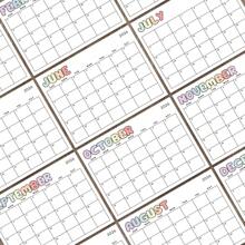 2026 Minimalist Wall Calendar, January 2026 - December 2026, Creative Cartoon Monthly Calendar, Monthly Planner, Suitable For Home & Office, Christmas & New Year Gift,Back To School,School Supplies