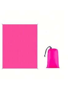 1 件超大沙滩毯，超大尺寸沙滩巾，可折叠野餐垫带口袋，轻便便携沙滩垫，速干户外野餐毯，耐用防沙沙滩巾，适合野餐、旅行、露营和徒步旅行，让您尽情享受无干扰的沙滩时光（尺寸 100*145cm→300*300cm，附赠 1 个收纳袋和 4 个地钉），全年可用，节省空间，易于携带。 - 玫紅色 - 查看 13