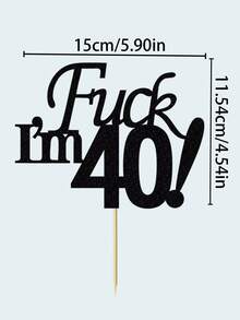 Decoraciones creativas para tarta de cumpleaños 30, suministros de decoración para el lugar de la fiesta para crear un ambiente festivo - Negro - Ver 9