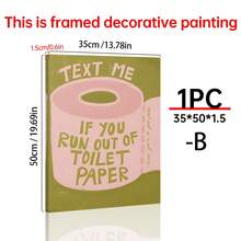1 件浴室墙壁装饰、复古幽默海报、帆布墙壁海报、有趣的浴室艺术、印刷海报、美学印刷、多巴胺装饰、海报艺术、卧室客厅走廊装饰、粉色墙壁艺术、引言墙壁艺术装饰壁画、家居装饰、 - 彩色 - 查看 19