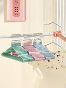 1/4/5/9/11/15/19pcs/Set Anti-Slip Seamless Clothes Hanger, Thickened Adults Vest/Underwear Dedicated Clothes Rack, Suitable For Home Daily Clothing Hanging, Garment Organizing