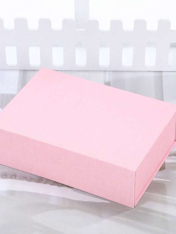 Folding One Piece Flip Cover Box, Black Folding Magnetic Hardcover Gift Box