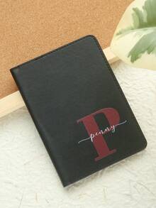 Takeoak 1 Stück personalisierter Namens- & Initialen-Passcover, schicker personalisierter Monogramm-Passhalter, bunte personalisierte Initialen-Dokumentenkartenhalter, einzigartiges Reisegeschenk, Geburtstags-, Hochzeits-, Braut-, Freundschaftsgeschenk, Schulmaterial, Schulgeschenk, für Büro, Lehrergeschenke, für Universität, für Kollegen, für Studentenwohnheime, für Lehrer, für Jungen und Mädchen, großes Fassungsvermögen