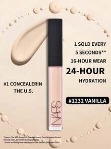 Nars Radiant Creamy Concealer #1232 Vanilla 0.22oz/6ml | Full Coverage, Buildable | Brightens, Effectively Conceals Dark Circles & Imperfections | Creamy Texture, Creates Flawless Makeup | Long-Lasting, Non-Cakey | Provides Natural Luminous Glow | Infused With Vitamin E & Grape Seed Extract, Nourishing & Moisturizing | Suitable For All Skin Types, Including Dry Skin | Perfectly Covers Blemishes, Redness & Uneven Skin Tone - 1232 Vanilla - View 3