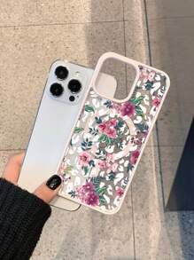 Funda de teléfono de nuevo diseño, carga inalámbrica magnética a 360°, marco de silicona suave, placa acrílica transparente, patrones de pintura exquisitos. Esta funda de teléfono es de alta definición, alta transparencia, no se amarillea, resistente a caídas y golpes, adecuada para 11, 12, 13, 14, 15, 16, 16 Pro Max, 15 Pro Max, 14 Pro Max, 14/15 Plus, 12 Pro, 13 Pro, 14 Pro, 15 Pro, 16 Pro, 16 Plus