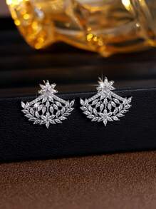 Set de 2 piezas de elegantes y de alta calidad joyas de nicho, incluyendo aretes y collar, adecuado para fiestas, citas y como regalo para ella