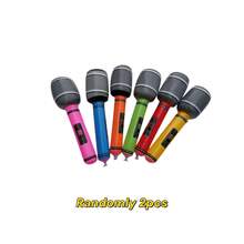 2pcs/6pcs/8pcs Inflatable Musical Instrument Party Props, Rock Star Toy Set, Inflatable Guitar, Inflatable Saxophone, Bass Pipa, Microphone, Mobile Phone, Tape Recorder, 80s/90s Themed Party Studio Decoration - Multicolor - View 13