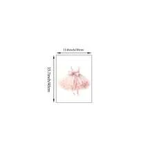 1/3 piezas de arte de pared de bailarina, impresiones de ballet en tonos suaves de rubor sobre lienzo, póster de zapatos de ballet y lazo rosa, decoración para dormitorio, sala de estar o habitación de niña, regalo para ella sin marco - Multicolor - Ver 19