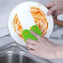 5/3/1 Pcs Frog Shaped High Quality Wheat Straw Cleaning Sponge - Double-Sided, Multi-Purpose Kitchen And Bathroom Scouring Pads - Heavy Duty Dish Washing And Furniture Cleaning Sponge, Green And Yellow, Kitchen Cleaning Accessory | Double-Sided Sponge | Wheat Straw Material - Multicolor - View 3